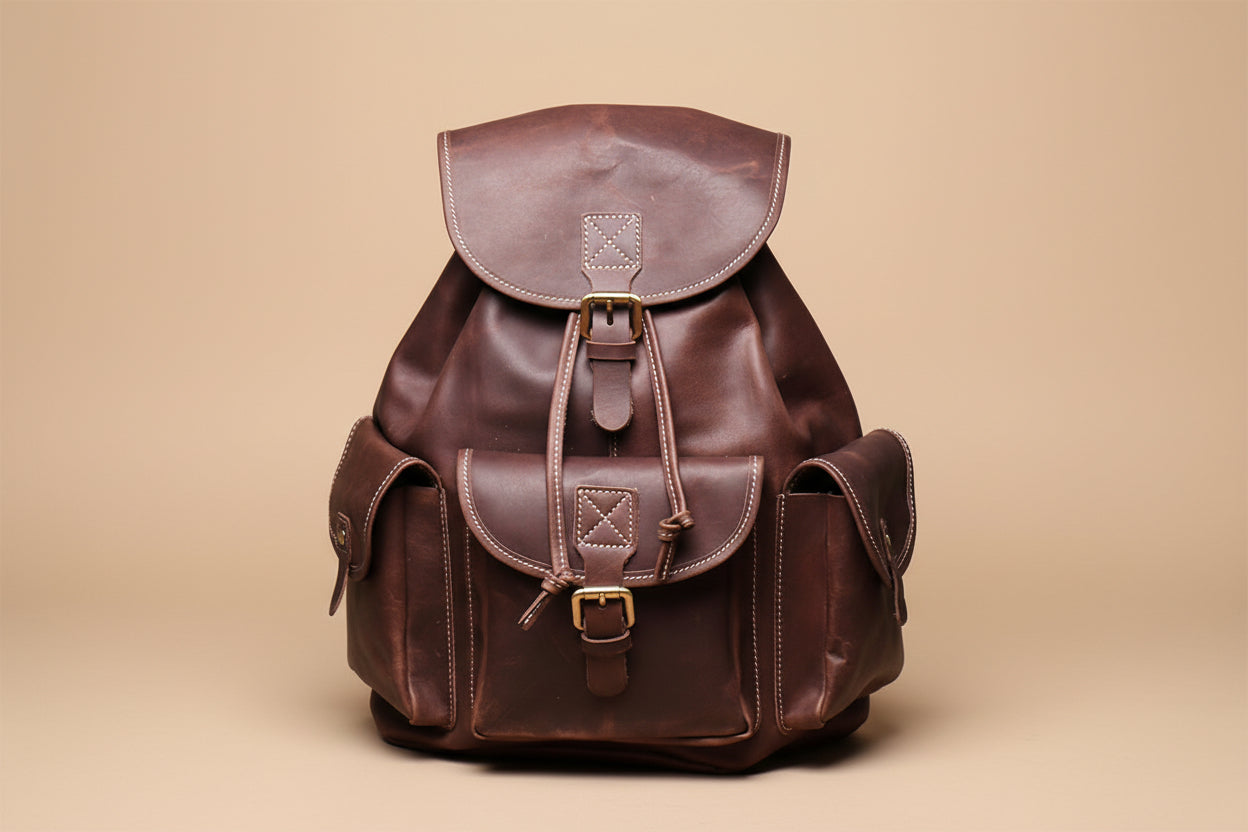 Monica leather backpack