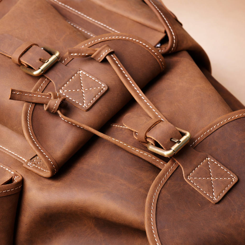 Monica leather backpack
