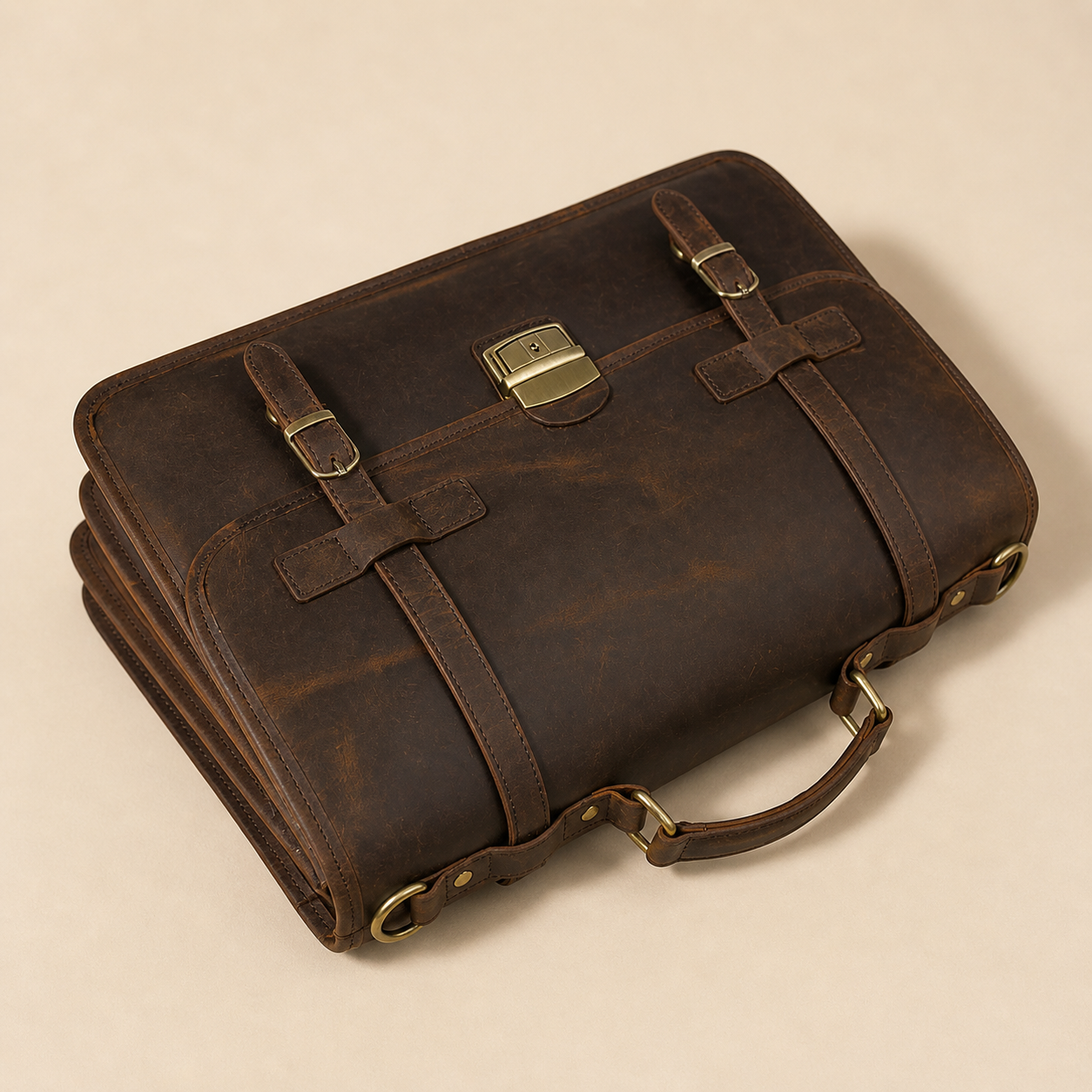 Monarch Leather Briefcase