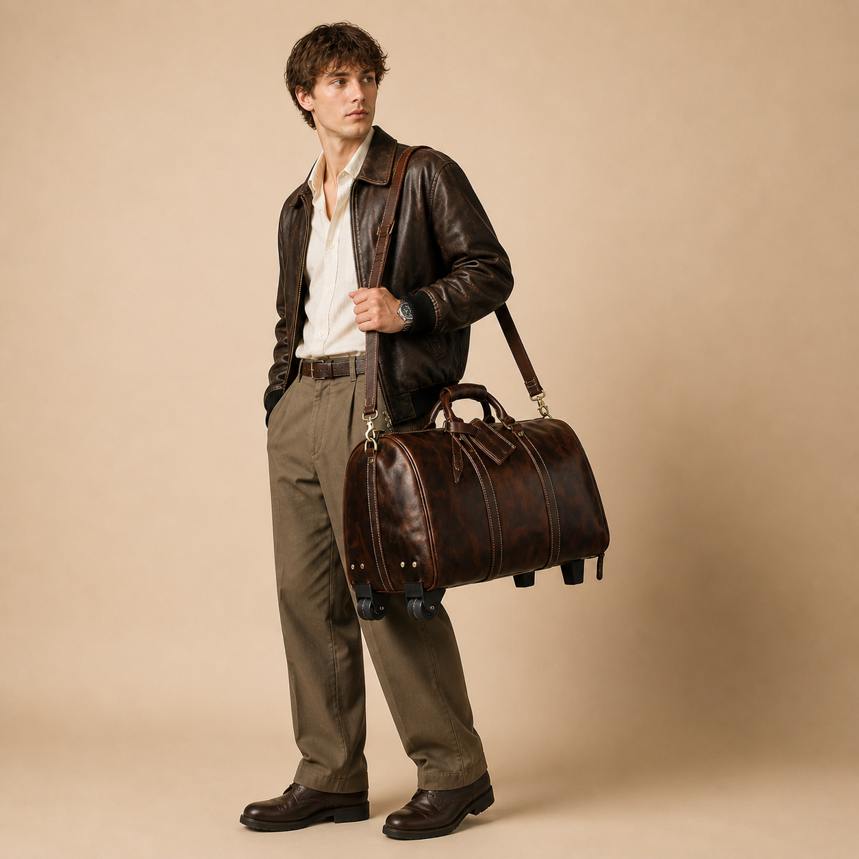 Bolsa de lona con ruedas Alden